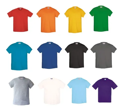 Playera Color Optima Tallas Extras Impresión Pecho/Espalda