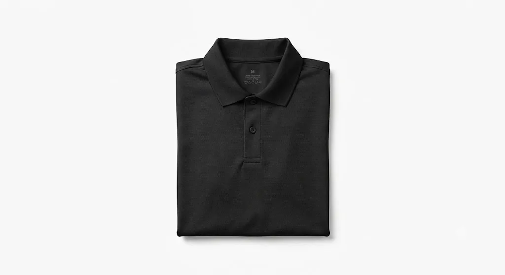 Playera Negra Optima Tallas Estandar (XCH)