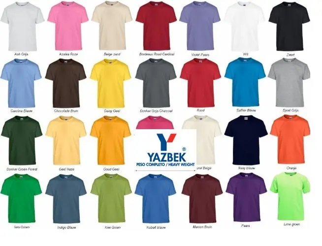 Playera YAZBEK Color 100% Algodón Tallas Extras Impresión Pecho/Espalda (XG)